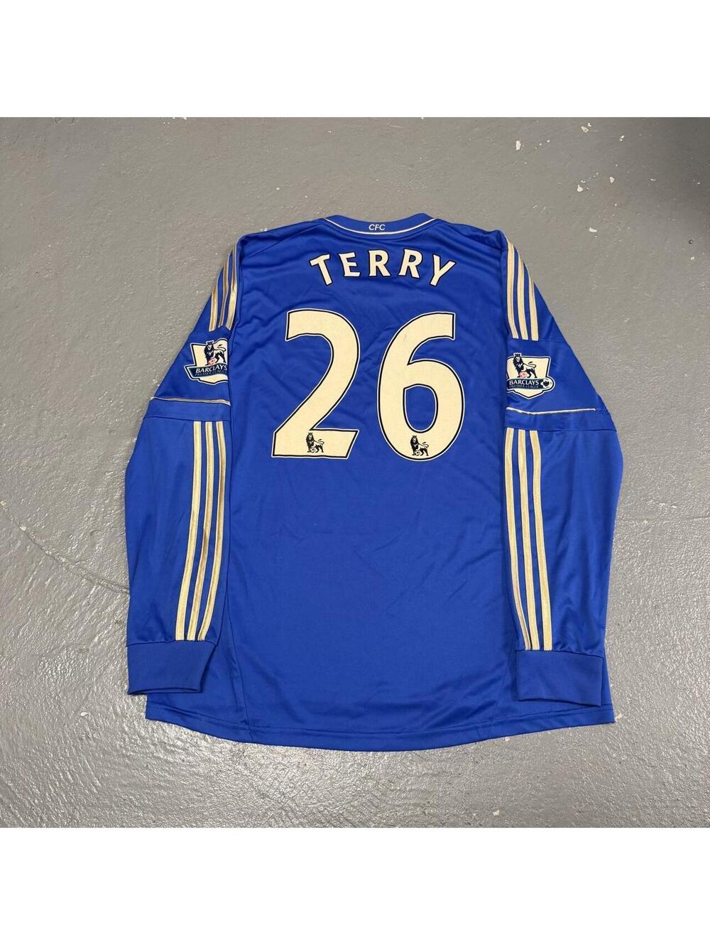 Chelsea FC 2012/13 EPL Patch Blue Long Sleeve Home Jersey